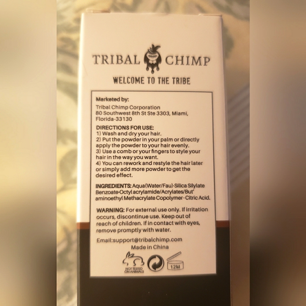 Tribal Chimp Hair Styling Powder - Picture 3 of 6